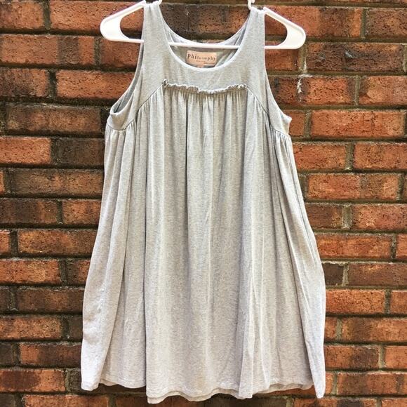 Philosophy Dresses & Skirts - Philosophy Gray Jersey Knit Sleeveless Dress Small